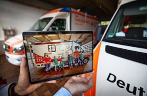 Ein virtueller Rettungswagen macht Schule