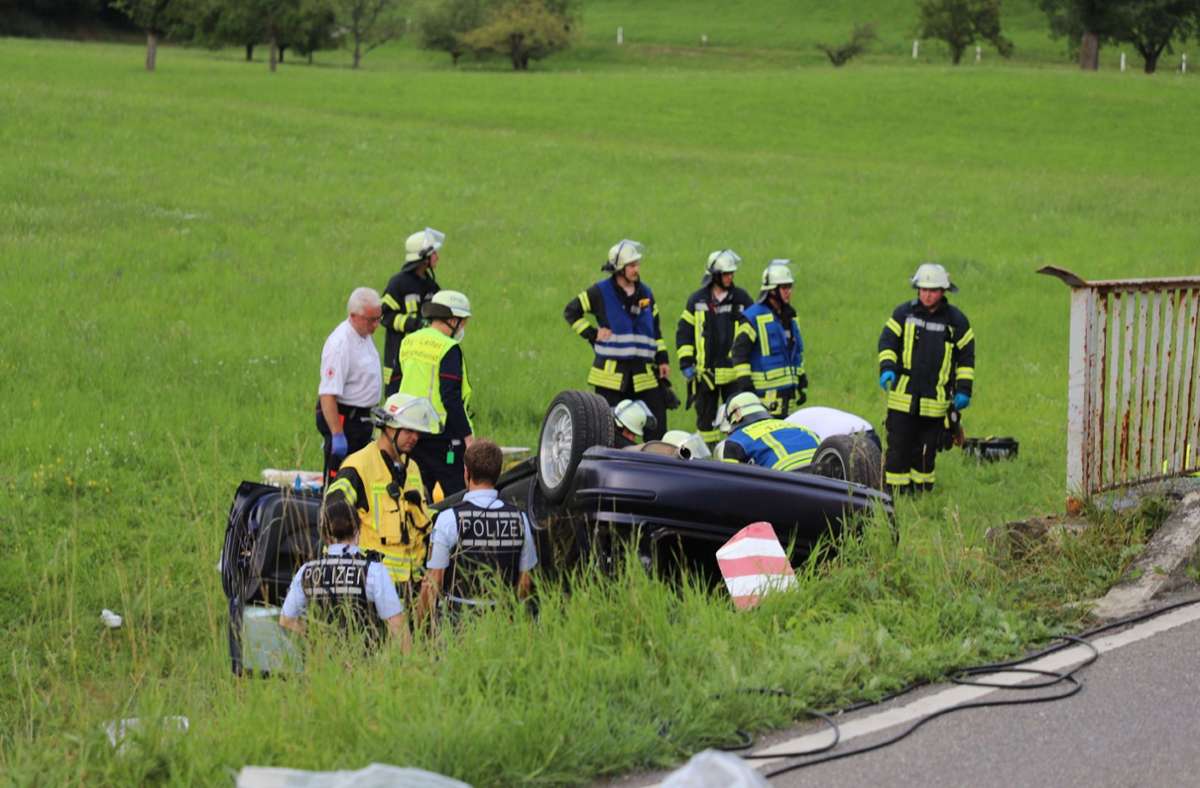 Weitere Bilder vom Unfall bei Lenningen.