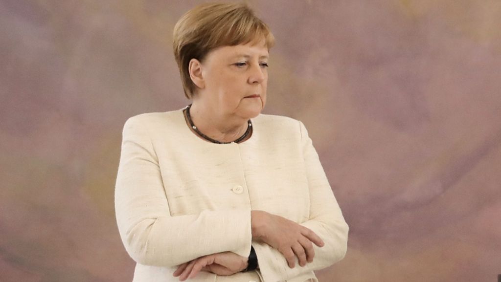 Sorgen um die Kanzlerin: Merkel zittert zum dritten Mal