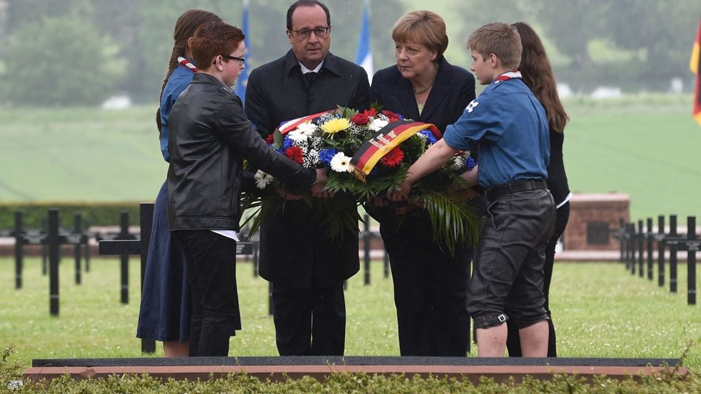 Erster Weltkrieg: Hollande und Merkel gedenken in Verdun getöteter Soldaten