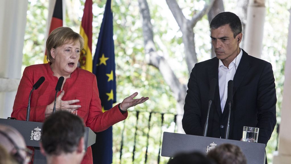 Kanzlerin in Spanien: Merkel nennt Dublin-System nicht funktionsfähig