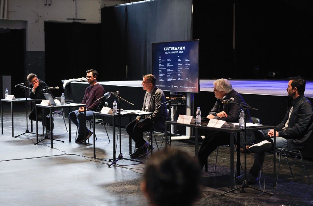 Außerdem bei der Pressekonferenz: Matze Mettmann, Christian Doll, Peter Erasmus und Simon Erasmus.