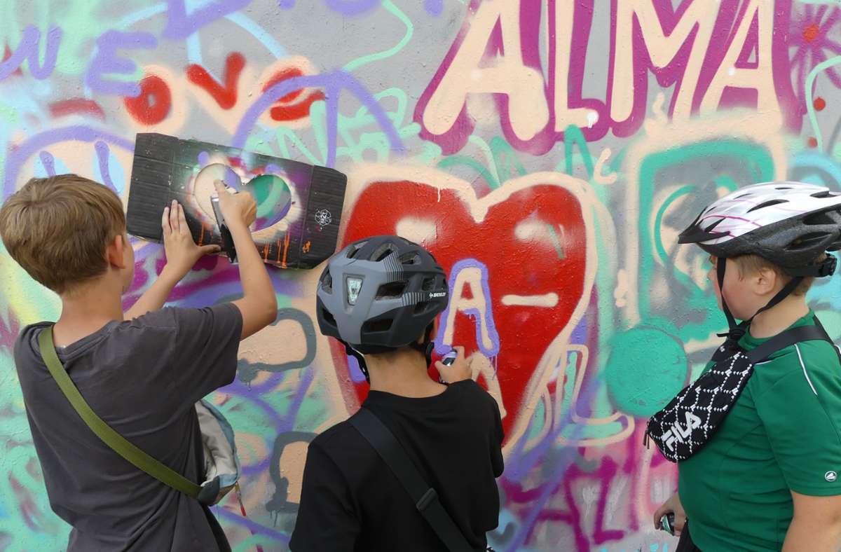 Legale Graffiti-Wände – das ist einer der Wünsche von jugendlichen Besuchern.
