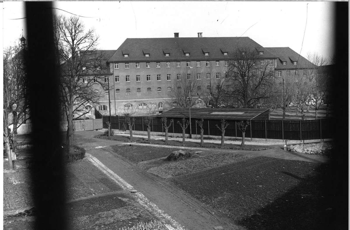 Die Kaserne des Gefängnisses Hohenasperg, 1930.