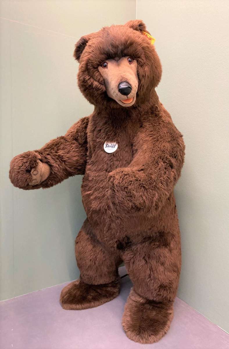 Dieser Bär stammt aus dem Steiff-Museum.