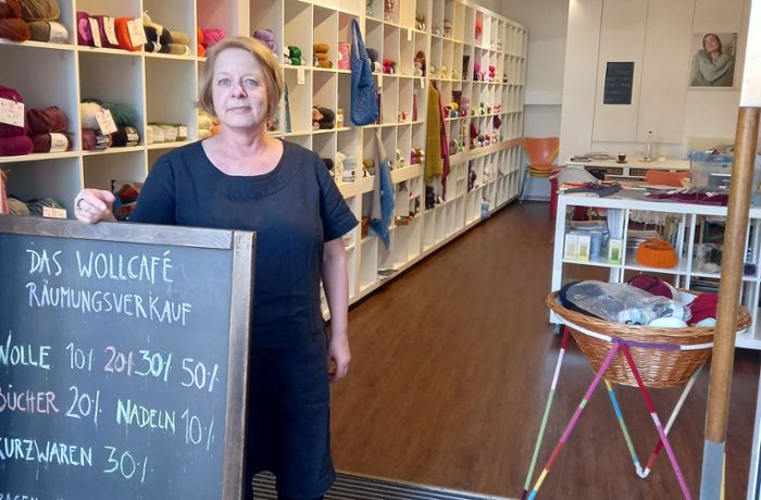 Einzelhandel in Fellbach: Das Wollcafé schließt die Türen