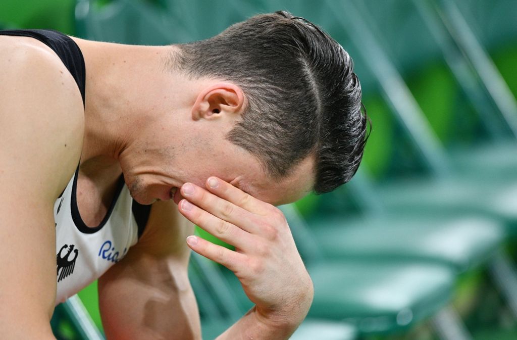 ... die Enttäuschung über das frühe Olympia-Aus aufgrund der Verletzung war groß: Andreas Toba musste erst einmal weinen.