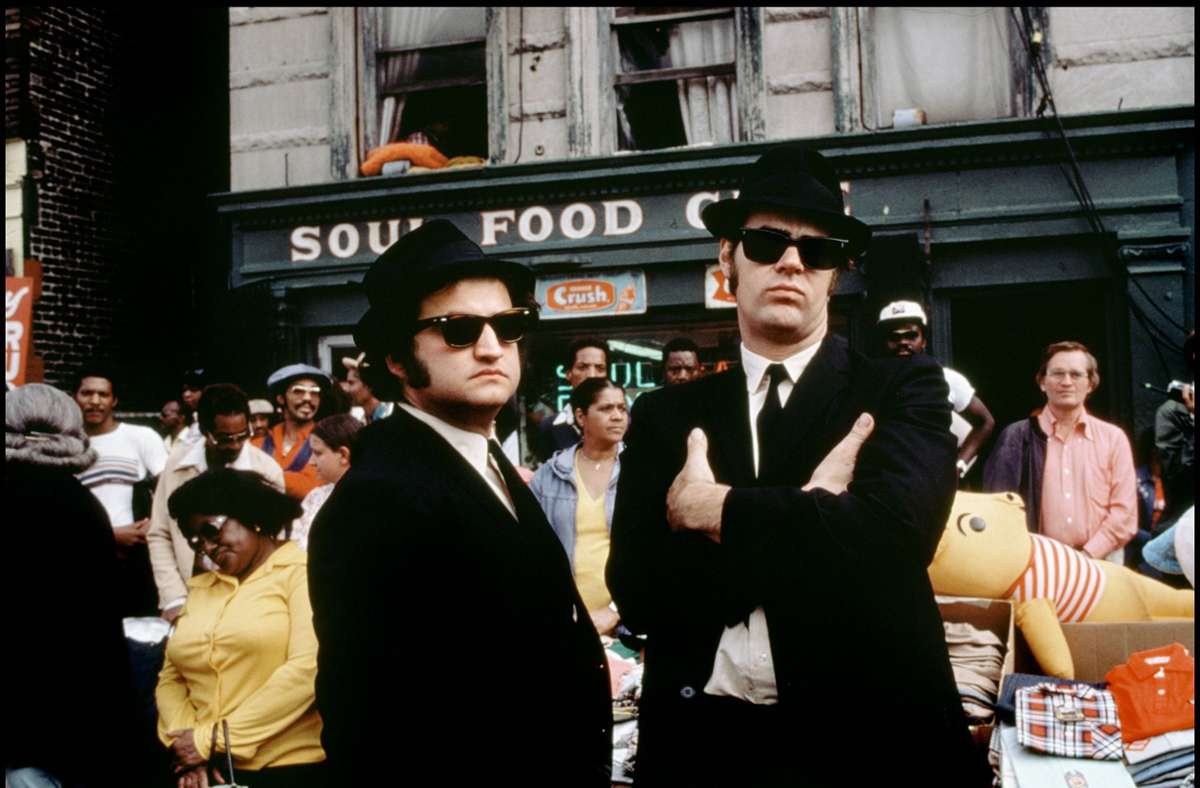 John Belushi (links) und Dan Aykroyd in „Blues Brothers (1980)