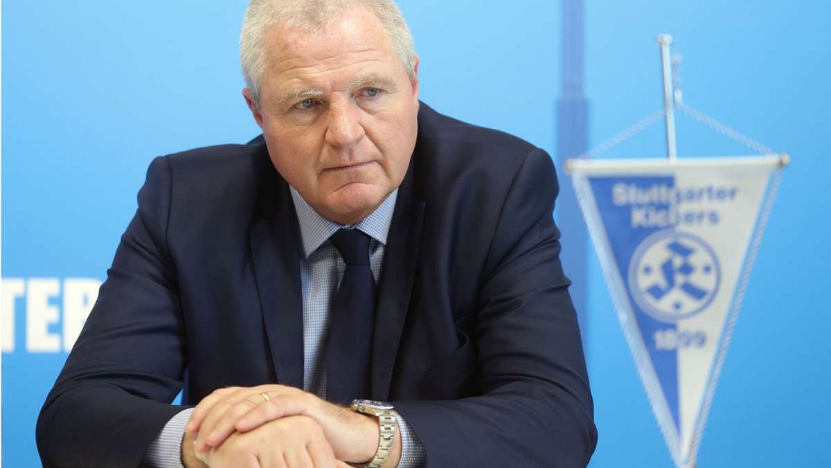 Präsident Rainer Lorz  von den Stuttgarter Kickers: „Beim Kader haben wir einen klaren Anspruch“