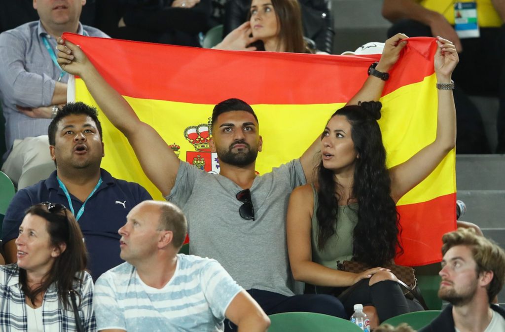 Fans des spanischen Tennis-Stars Rafael Nadal