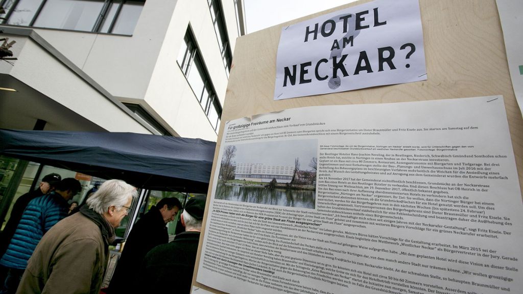 Nürtingen: Von einem Hotel am Neckar ist keine  Rede mehr