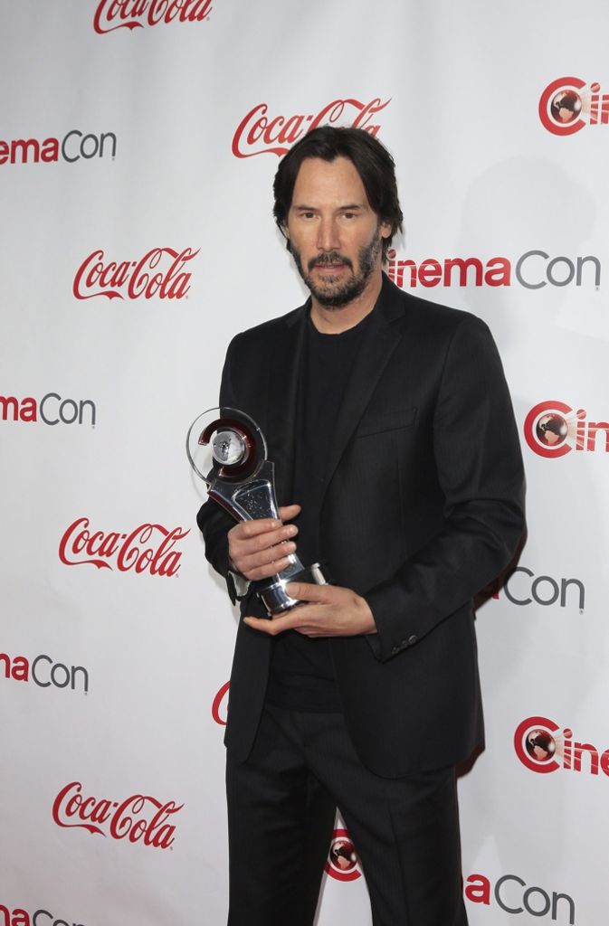 Keanu Reeves („Matrix“) bei der CinemaCon 2016 in Las Vegas.