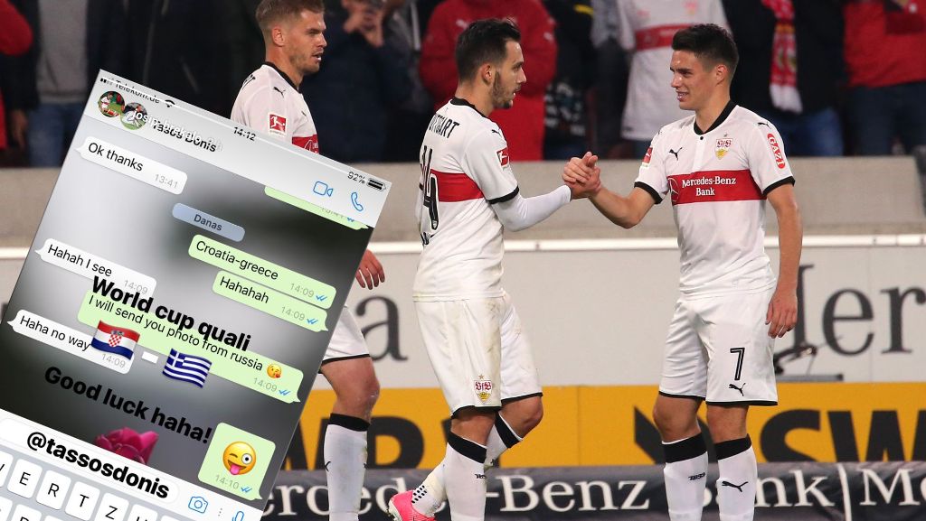 VfB-Stuttgart-Profis vor WM-Playoffs: Brekalo und Donis foppen sich im privaten Chat