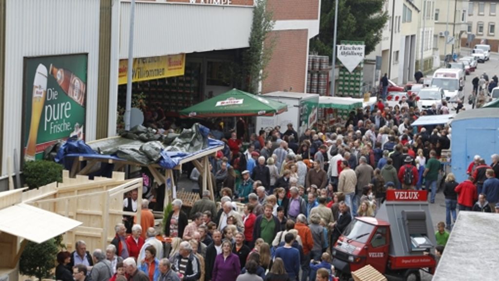 Kaiser-Brauer-Markt in Geislingen: Weltrekord mit Özdemir