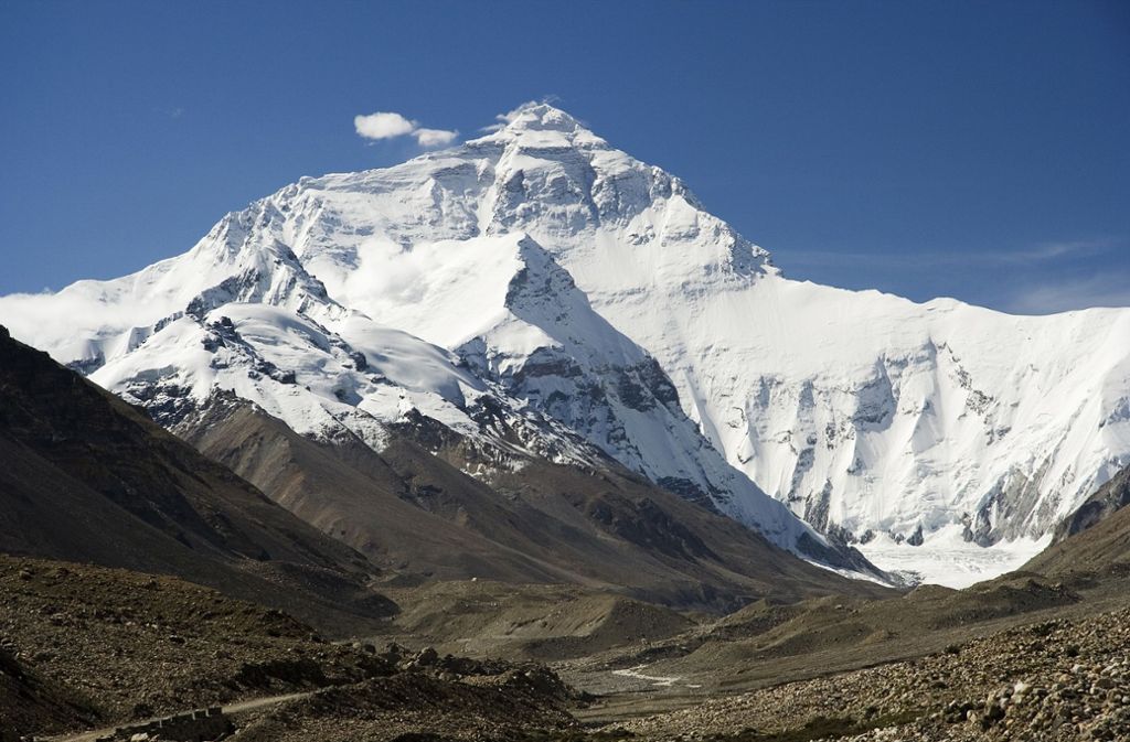 Die Nordseite des Everest.