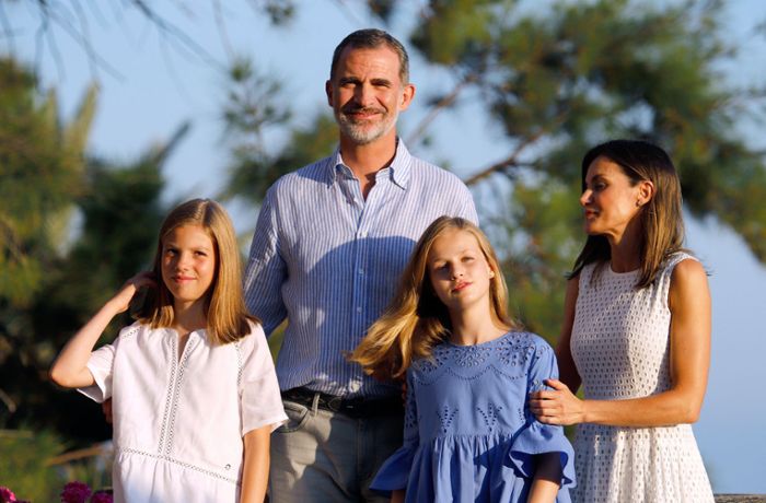 Königsfamilie beginnt Urlaub auf Mallorca