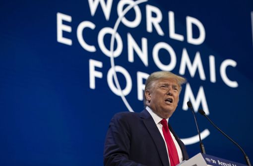 Donald Trump attackierte Greta Thunberg auf dem Weltwirtschaftsforum. Foto: AP/Evan Vucci