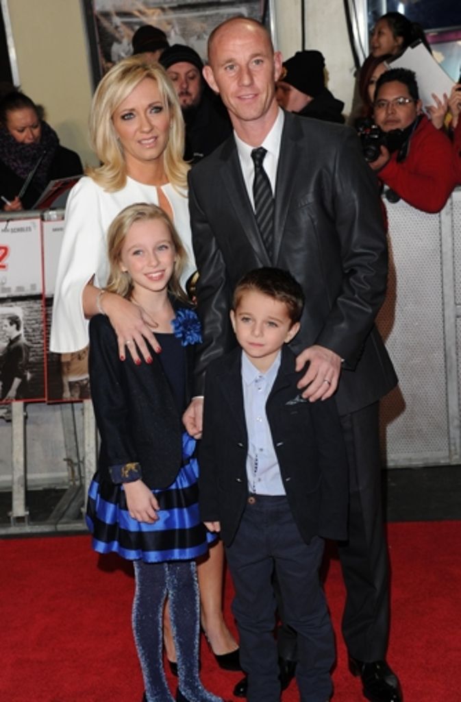 Nicky Butt mit seiner Familie