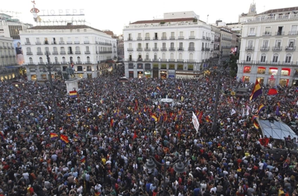 Puerta del Sol Platz in Madrid
