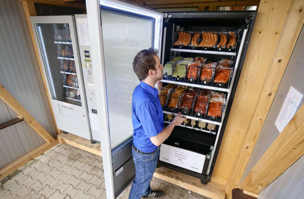 In der Coronazeit immer wichtiger: Aus dem Verkaufsautomat können sich Kunden jederzeit und kontaktlos bedienen.