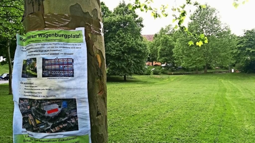 Wagenburg-Gymnasium in Stuttgart-Ost: Über den Wagenburgplatz wird weiter diskutiert