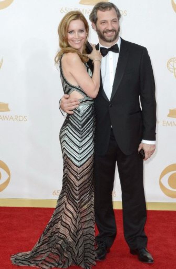 Die US-Schauspielerin Leslie Mann (links) und ihr Mann, der Filmemacher Judd Apatow