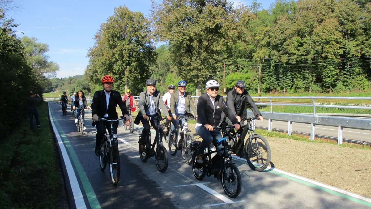 Mobilitätswende in Reichenbach: Freie Fahrt auf dem Muster-Radweg