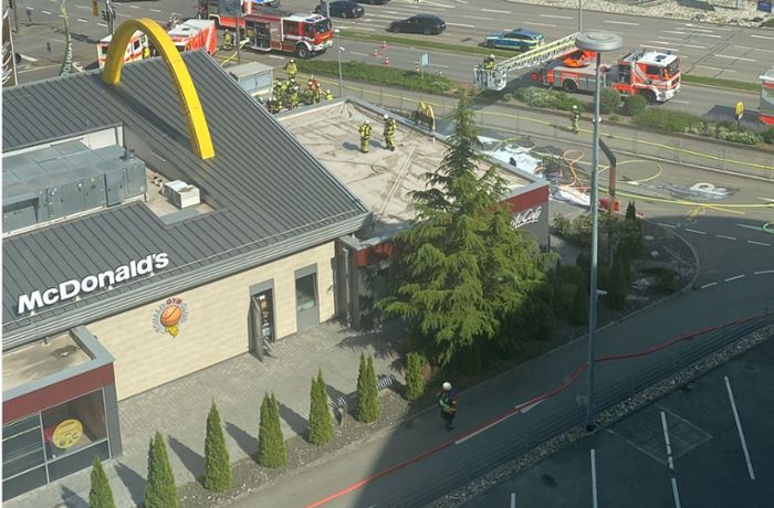 Brand in Schnellrestaurant: McDonalds am Stuttgarter Flughafen nach Feuer geschlossen