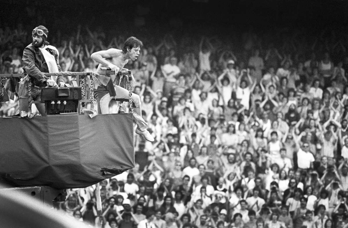 Mick Jagger in Rotterdam (1982).