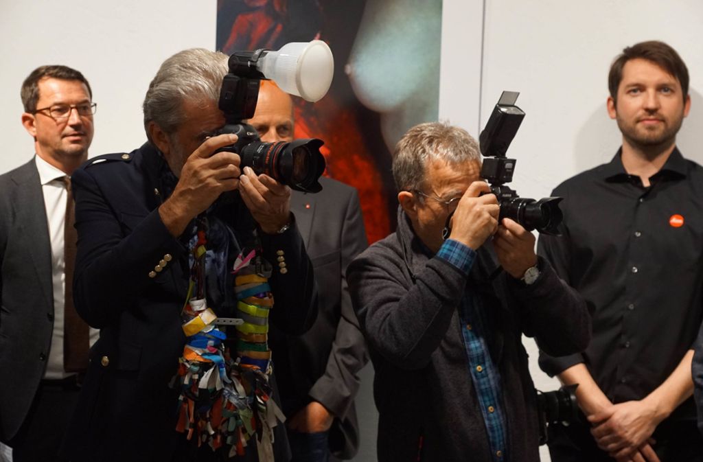 Fotografen in der Leica-Galerie.