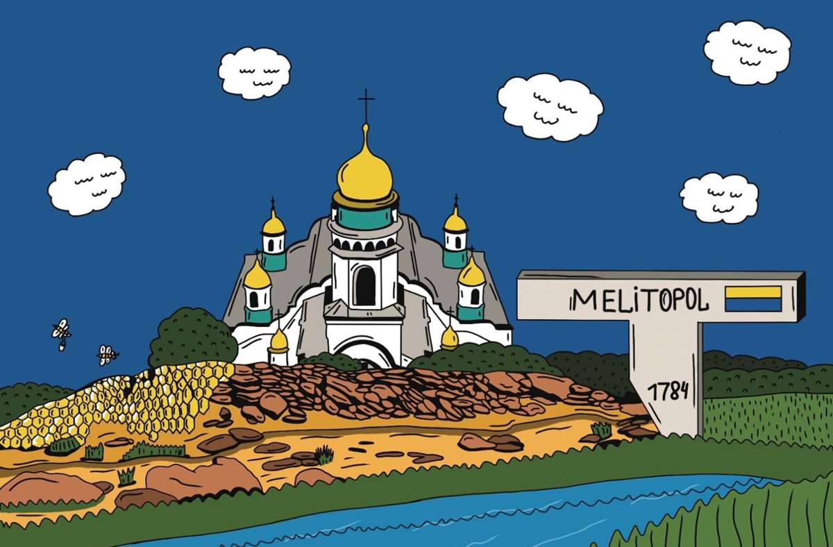 Die Postkarte zur Stadt Melitopol