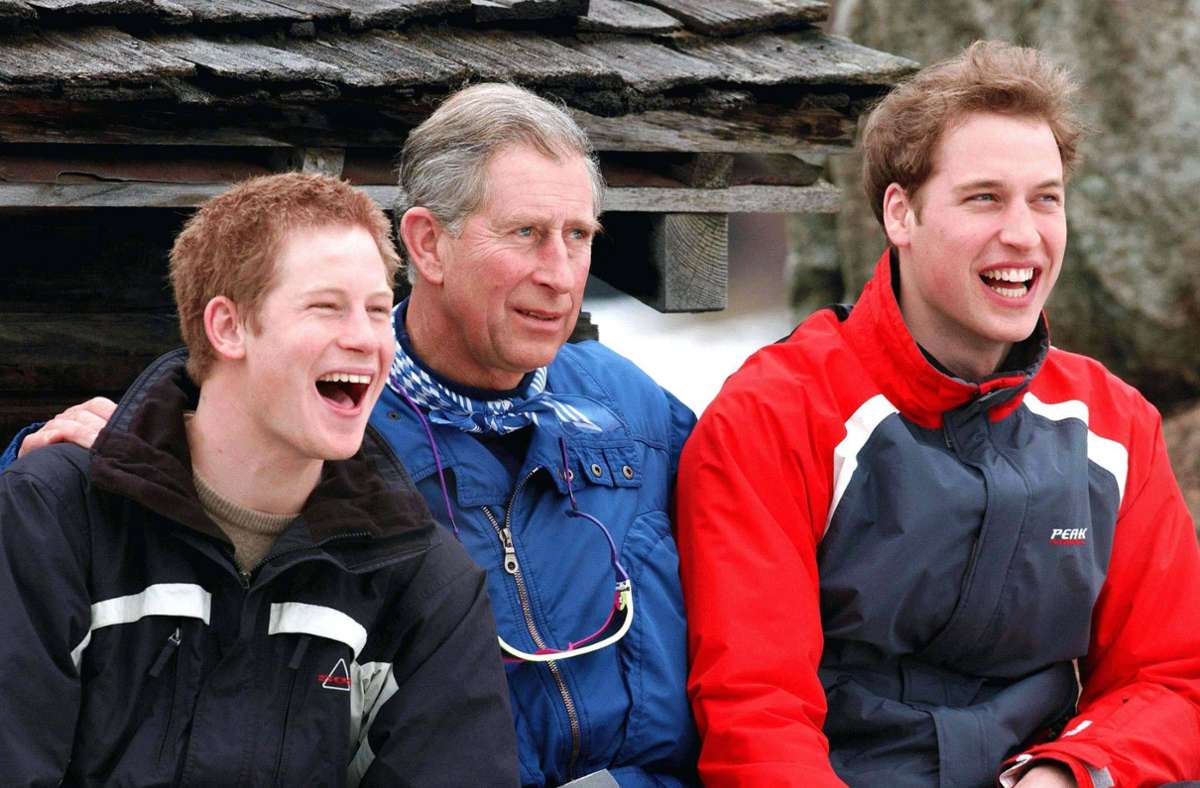 Liebevoll kümmert sich der alleinerziehende Vater um William (rechts) und Harry.