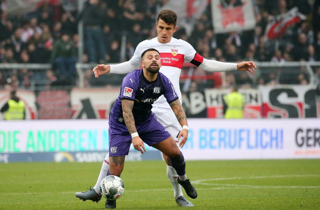 Marcos Alvarez (vorne) lässt sich nicht unterkriegen. Zehn Treffer hat er für den VfL Osnabrück erzielt.