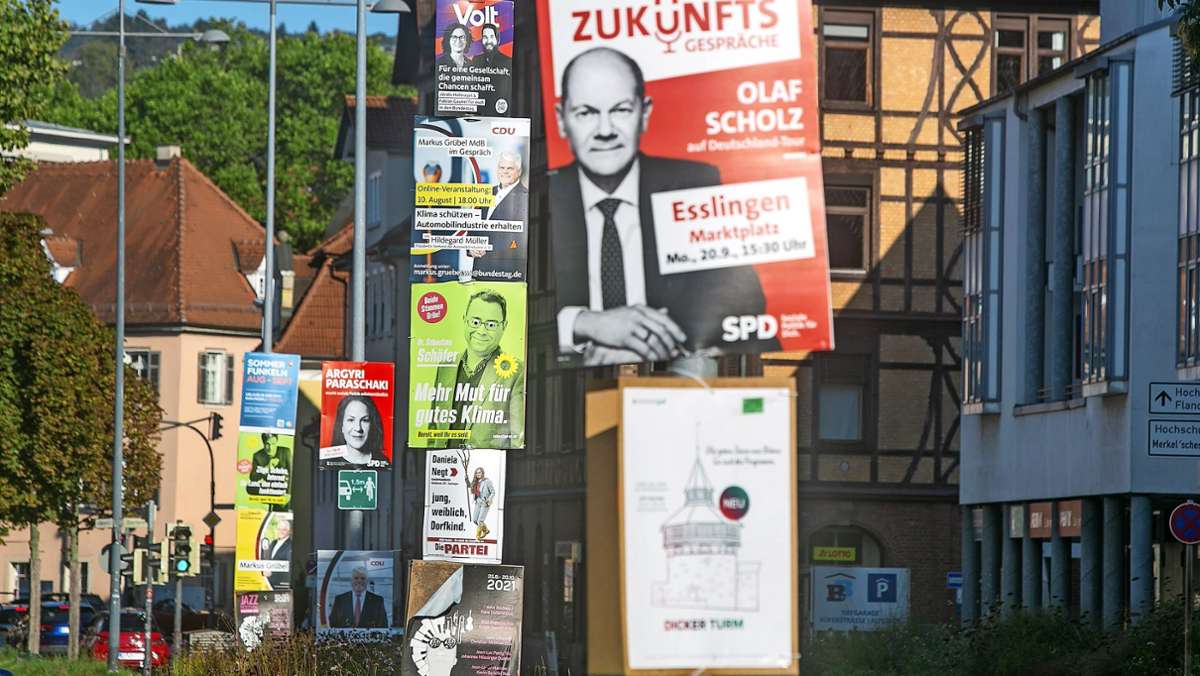 Die Bundestagswahl in Esslingen: Überzeugungsarbeit auf dem letzten Meter