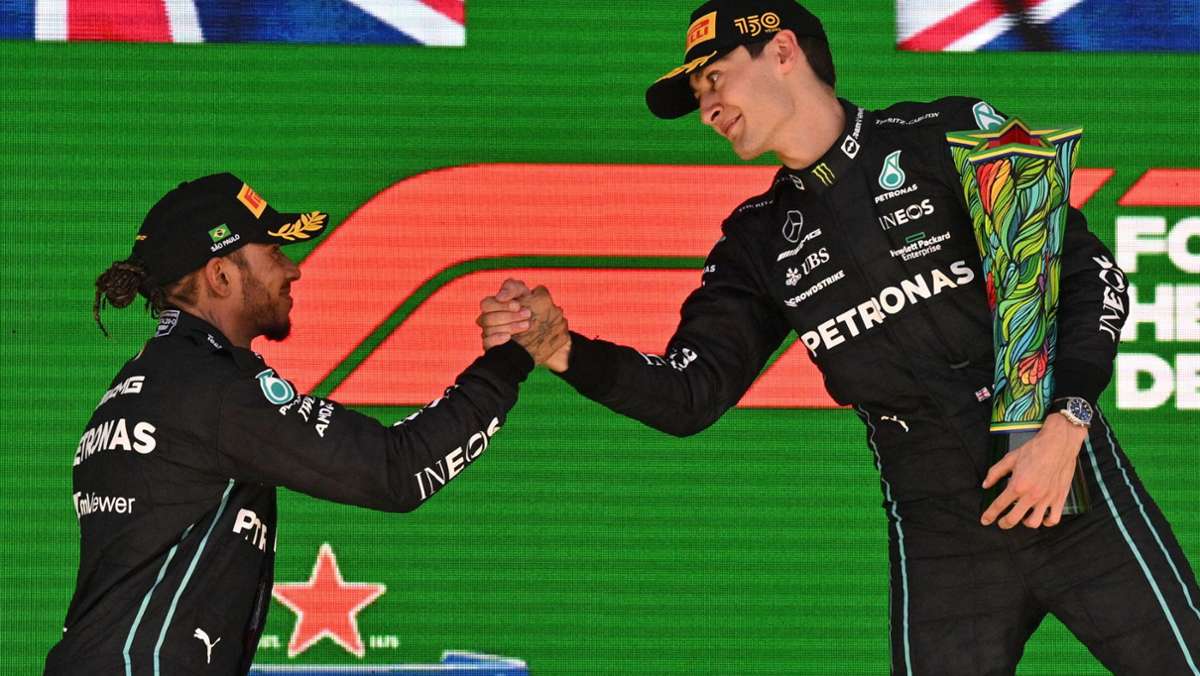 Formel 1 in São Paulo: „Glückwunsch an George“: Russell feiert den Premierensieg