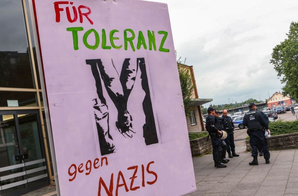 Laustarken Protest gab es am Samstag in Göppingen: