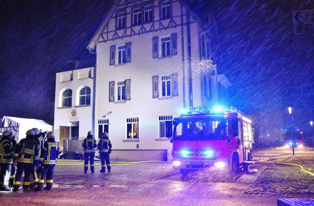 Im Hotel Hotel Villa Hirzel in Schwäbisch Gmünd ist in der Nacht zum Donnerstag ein Feuer ausgebrochen. Foto: 7aktuell.de/Kevin Lermer