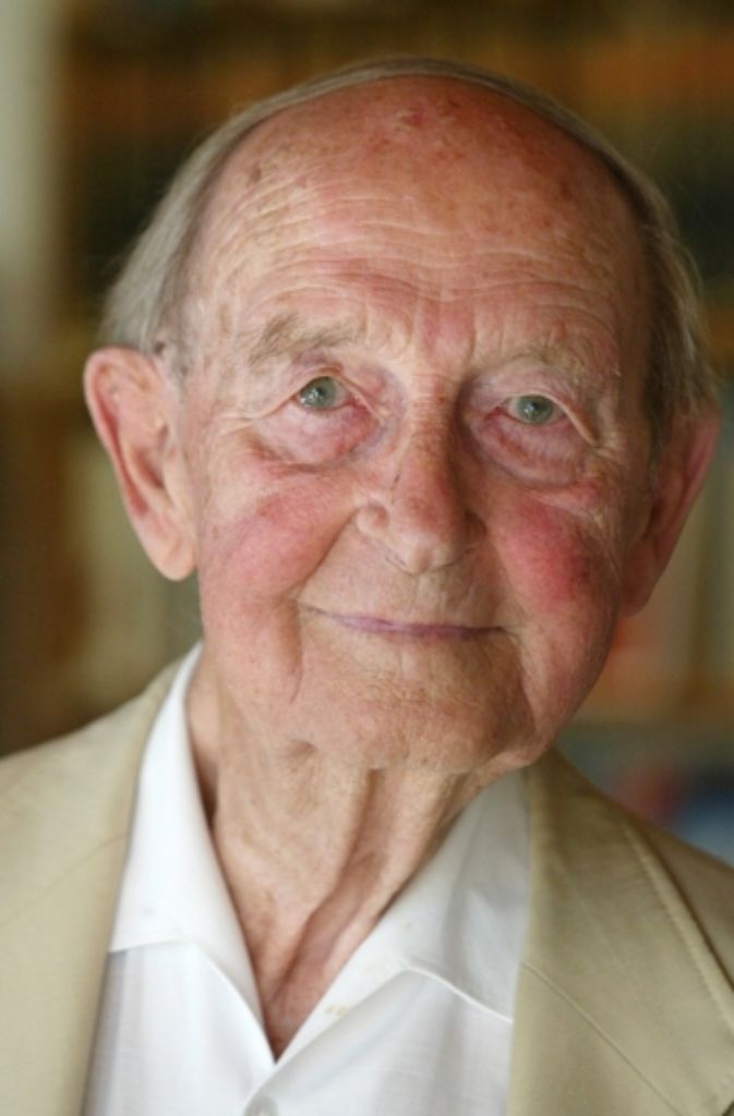 Hans Filbinger im Jahr 2003 in seinem Haus bei Freiburg. Filbinger starb am 1. April 2007 im Alter von 94 Jahren.