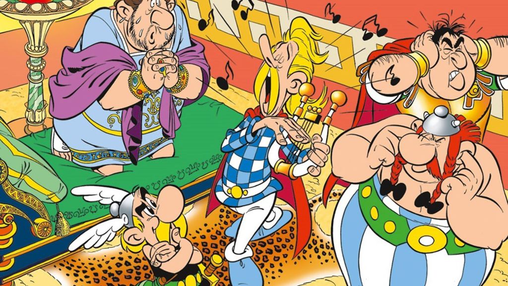 Die Erfinder des Asterix-Kosmos, Goscinny und Uderzo, sind beide tot. Trotzdem soll es im Herbst etwas aus ihren Federn geben, das deutsche Fans noch nicht kennen: das Album „Der goldene Hinkelstein“. 