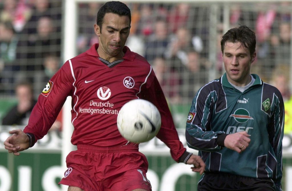 Auch Youri Djorkaeff (li.) war wie Lizarazu Welt- (1998) und Europameister (2000), doch er war in seiner Zeit beim 1. FC Kaiserslautern (1999 bis 2002) eher eine Randerscheinung in der Bundesliga.