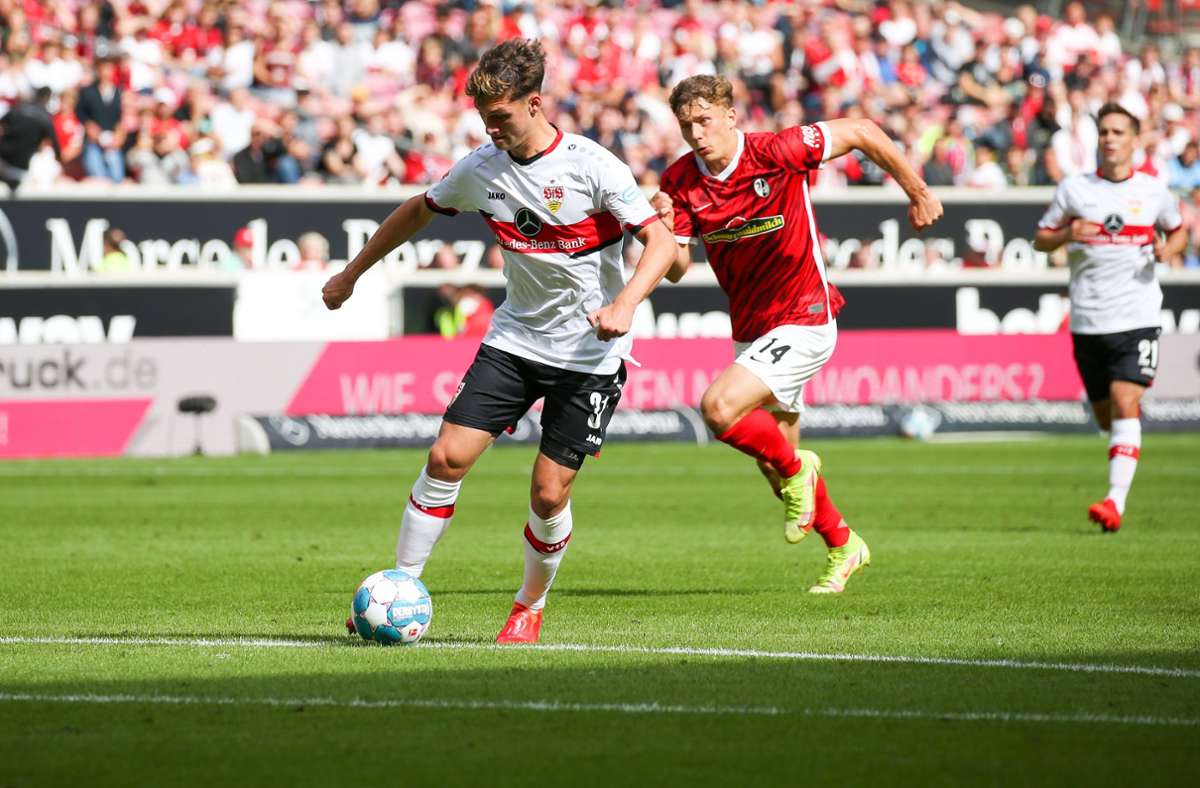 Der VfB startet druckvoll in Hälfte zwei – hier mit Mateo Klimowicz.
