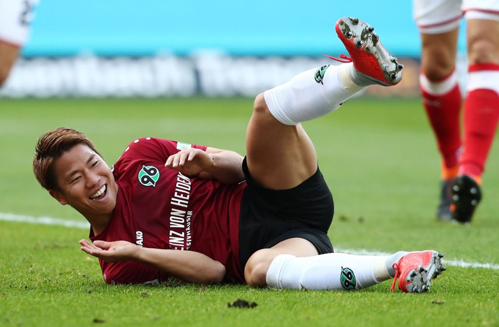 Takuma Asano lief für Hannover gegen seine ehemaligen VfB-Kollegen auf.