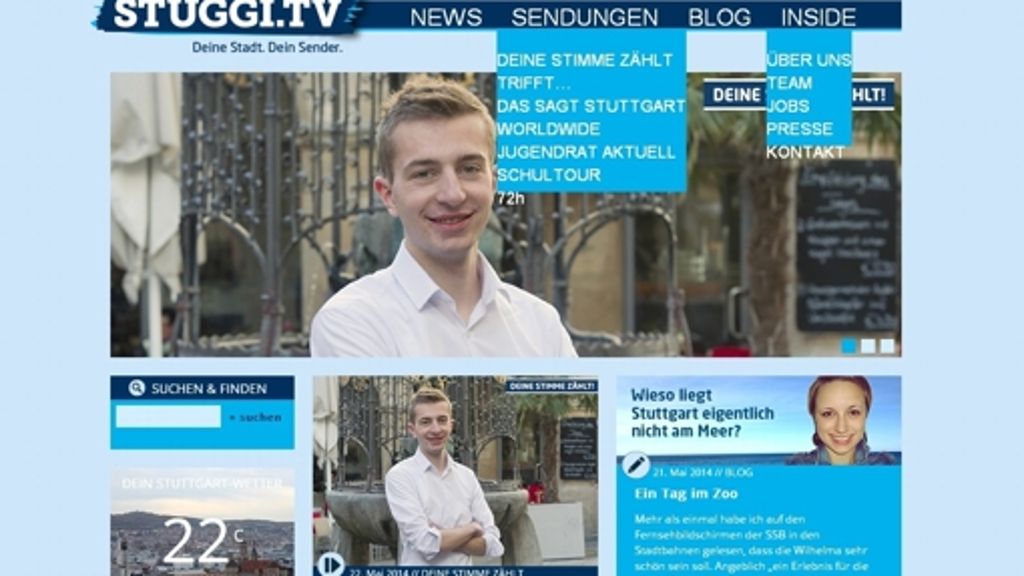 Kommunalwahl: Jungwähler sind  bei Stuggi-TV