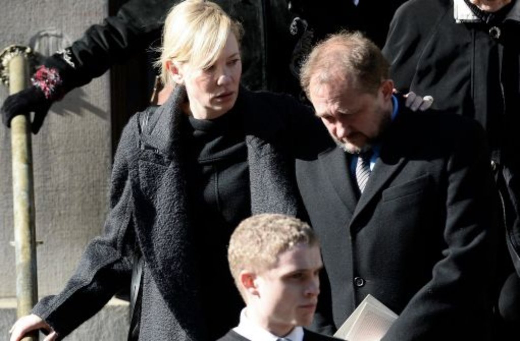 Großes Staraufgebot bei der Beerdigung von Schauspieler Philip Seymour Hoffman in New York: Schauspielerin Cate Blanchett ...