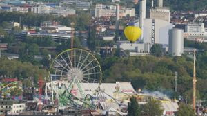 Heißluftballons liefern sich Wettfahrt über Stuttgart
