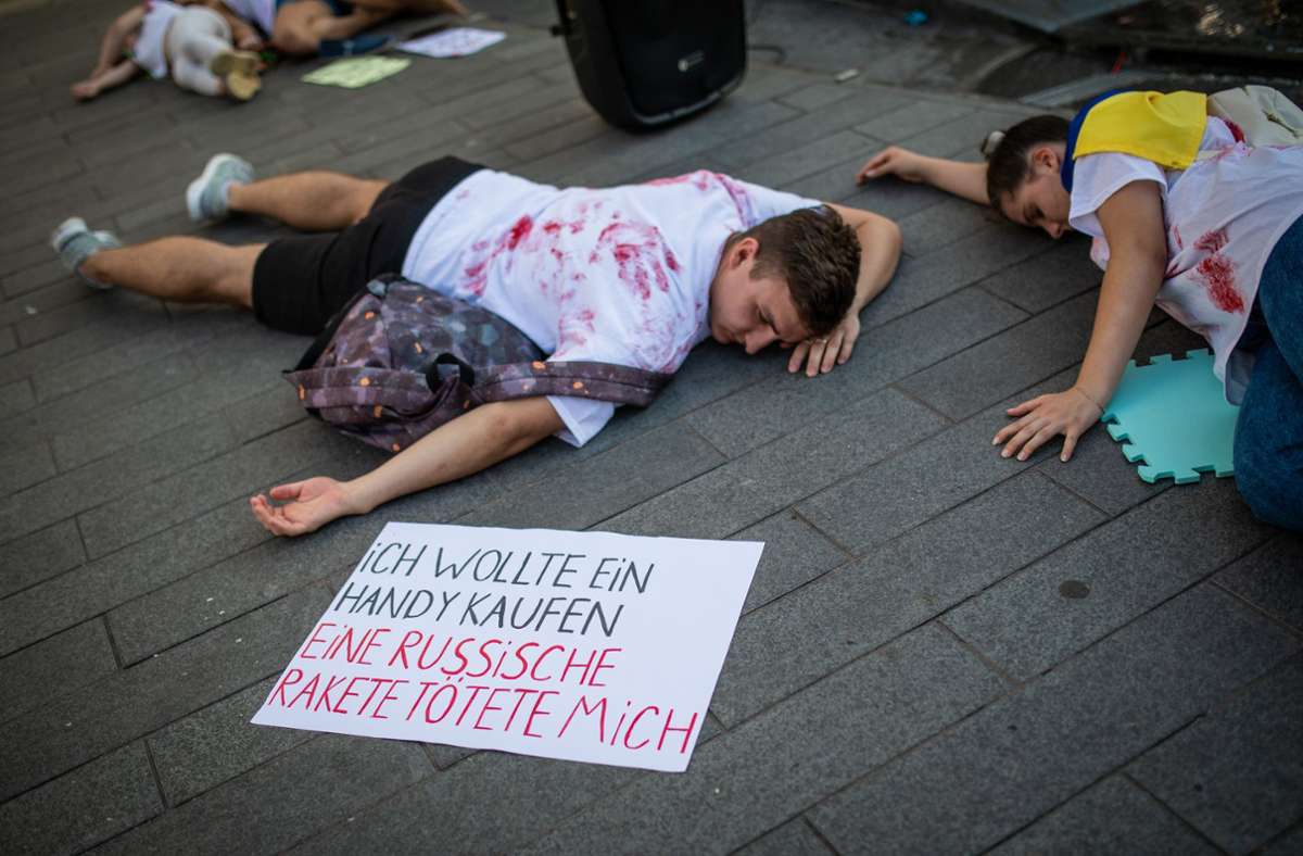 Weitere Eindrücke von der Ukraine-Demonstration in Stuttgart