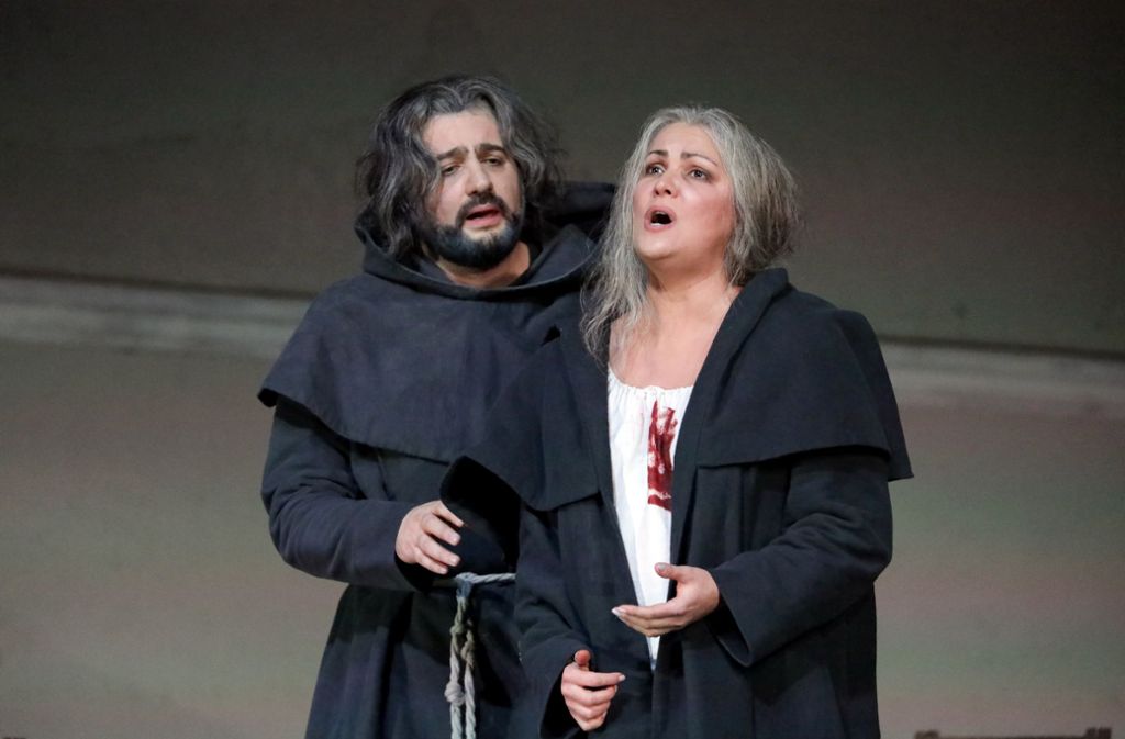 Anna Netrebko als Leonora und Yusif Eyvazov als Don Alvaro.