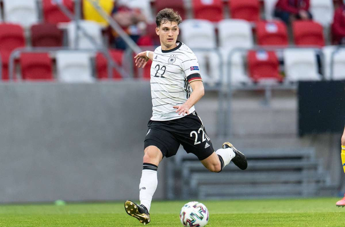 Mateo Klimowicz im Trikot der deutschen U-21-Nationalmannschaft. Foto: imago//Gaston Szerman