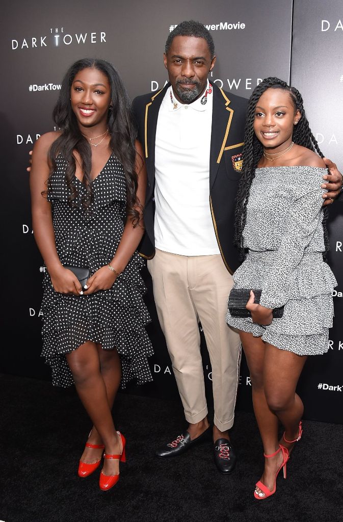 Idris Elba wurde von seiner Tochter Isan (l.) und deren Freundin begleitet.