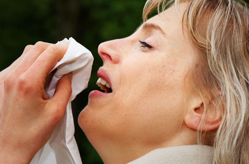 Hatschi! Manche Menschen müssen auch niesen, wenn Pollen fliegen. Foto: dpa